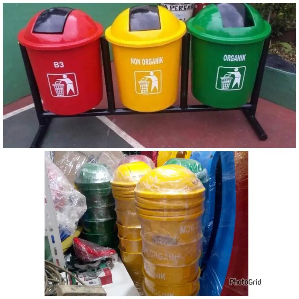 Tong sampah organik dan non organik (bs antr skitr medan)