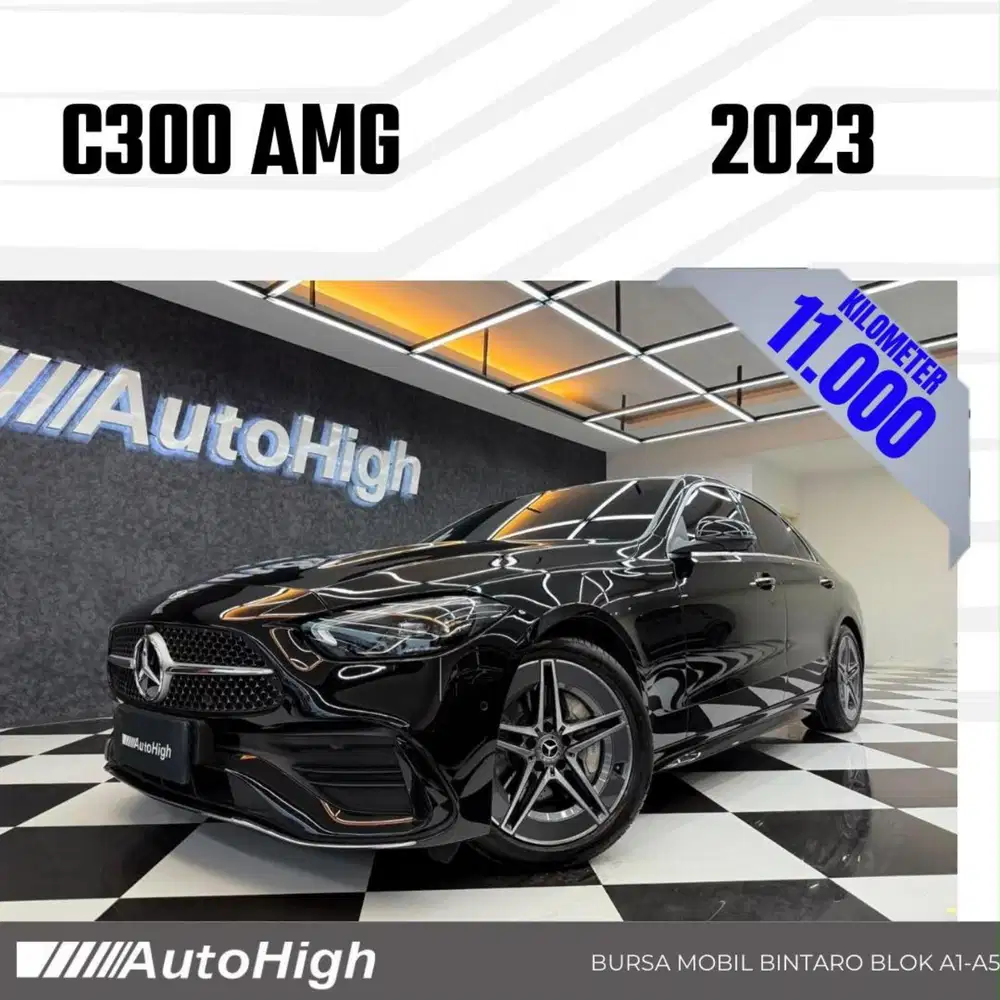 DP10% [Km11.000] C300 AMG 2023 Black Reg 2022 #AUTOHIGH