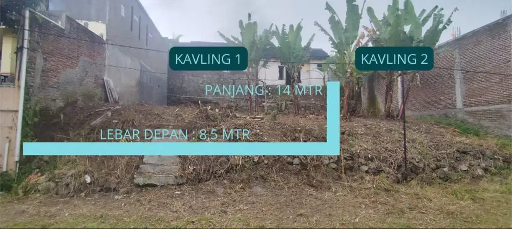 Dijual tanah kavling siap bangun, dijual sangat cepat