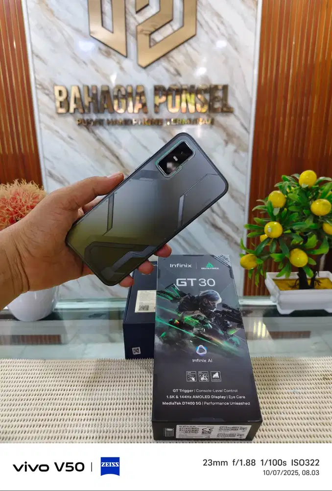 Infinix GT 30 5G Ram 8+8Gb/ 256Gb Fullset Mulus Like New Bergaransi