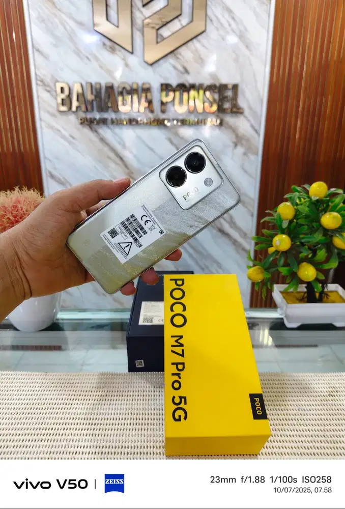 Poco M7 Pro 5G Ram 8+8Gb/ 256Gb Fullset Mulus Like New Original 100%