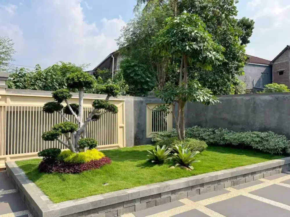 Pembuatan taman rumah minimalis basah