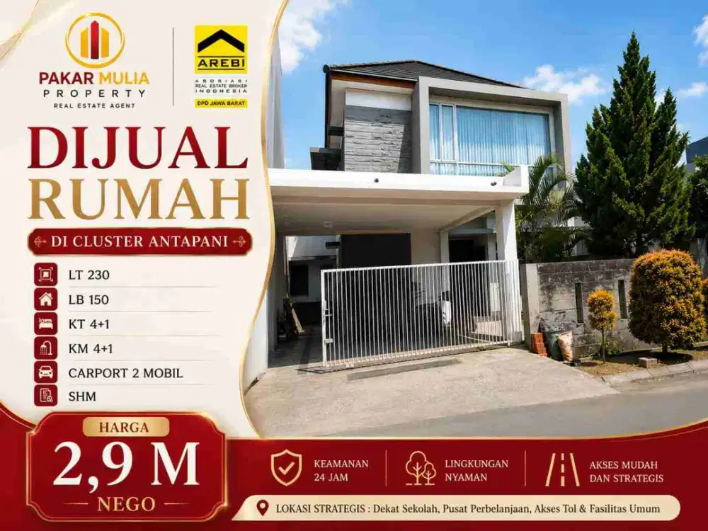 Dijual Cepat Rumah Minimalis Siap Huni Di Komplek Antapani Semi Furnished