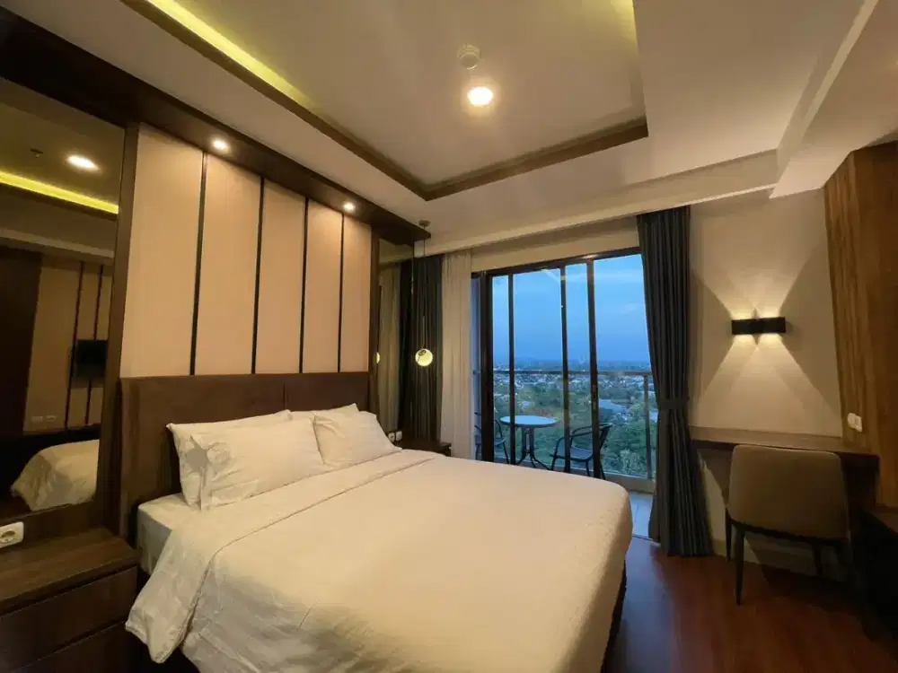 Apartemen Studio View Merapi Fasilitas lengkap