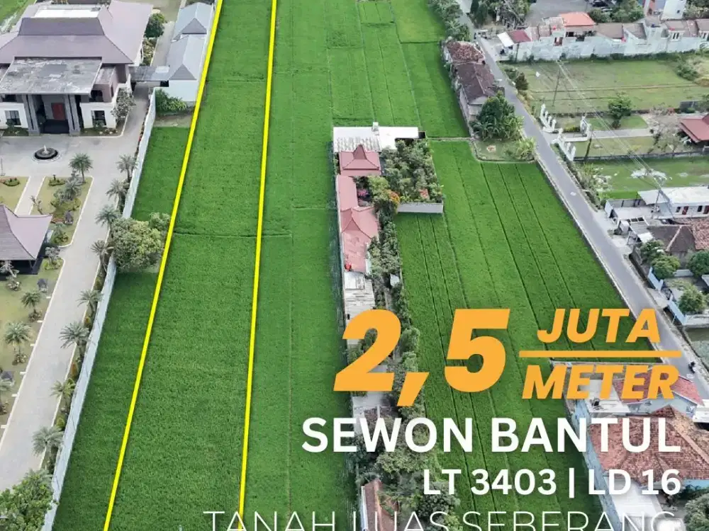 Jual Tanah Sewon Bantul Strategis Depan Politeknik ATK Nego Sampai Deal