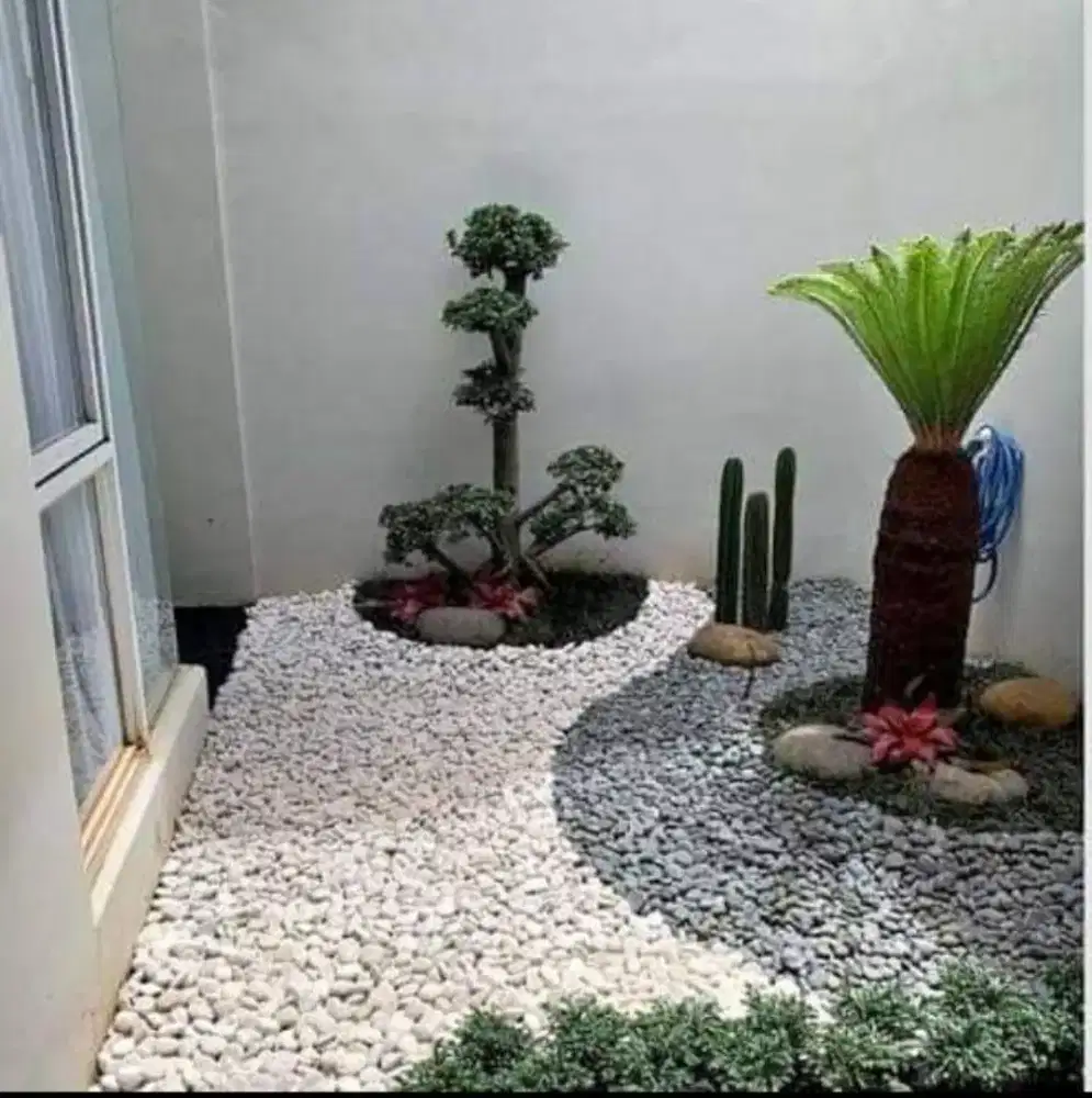 Pembuatan taman rumah minimalis