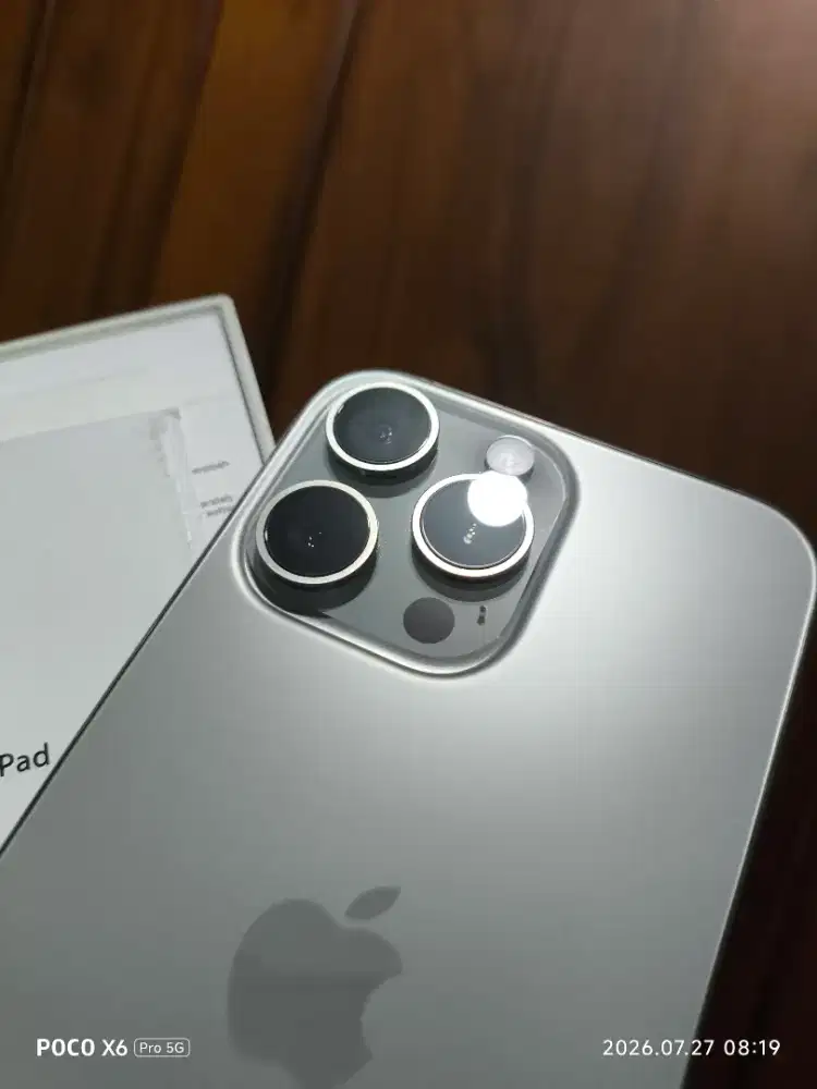 iPhone 15 Promax Natural Titanium Fisik 98 Invoice ready