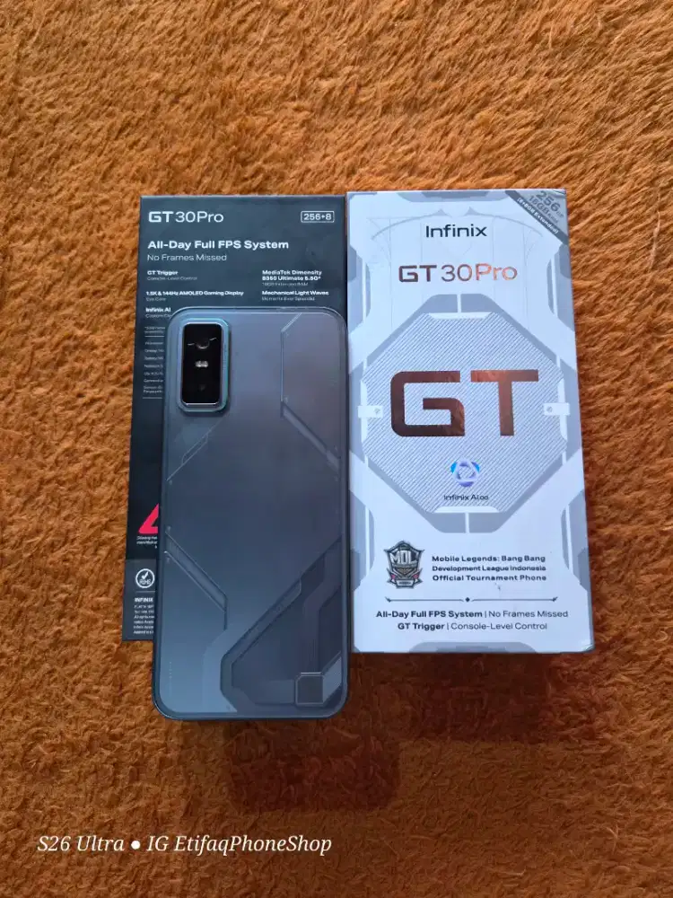 Infinix GT30 Pro Baru 9bulan 16/256 Fulset Garansi GT 30 30pro GT30pro