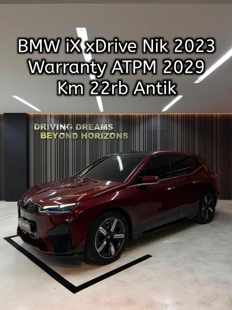 BMW iX EV xDrive40 AT 2024 Km22rb B189GPA Merah Nik 2023