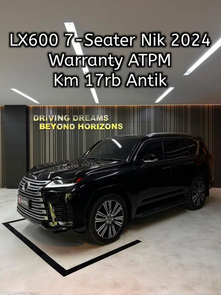 Lexus LX600 AT 7-Seater 2025 Hitam Km17rb Nik 2024 B1774WJI