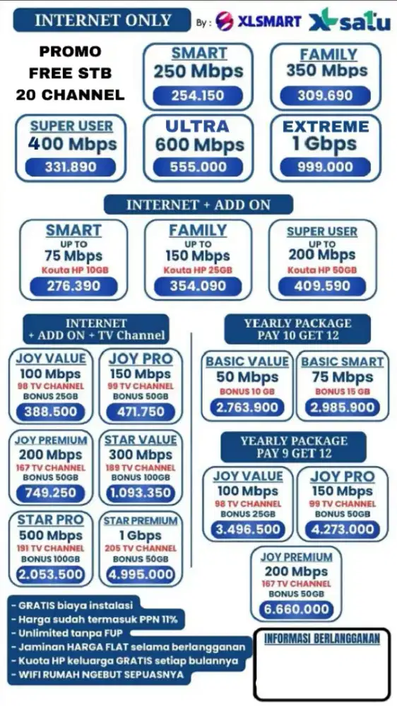 WIFI INTERNET XL SATU