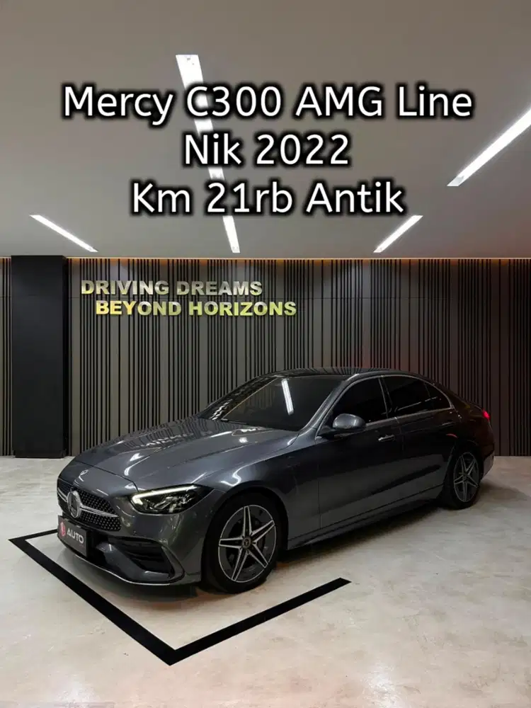 Mercedes Benz C300 AMG 2023 Mercy Km21rb Abu-abu B8593GK Nik 2022