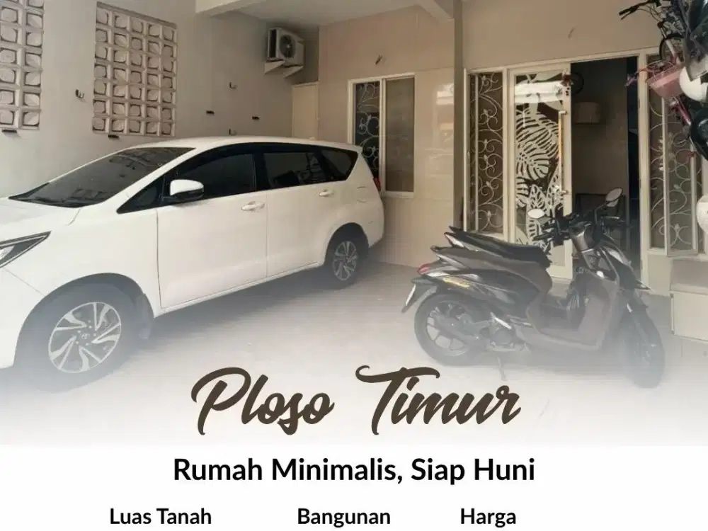 Rumah Ploso Timur, Siap Huni, Minimalis
