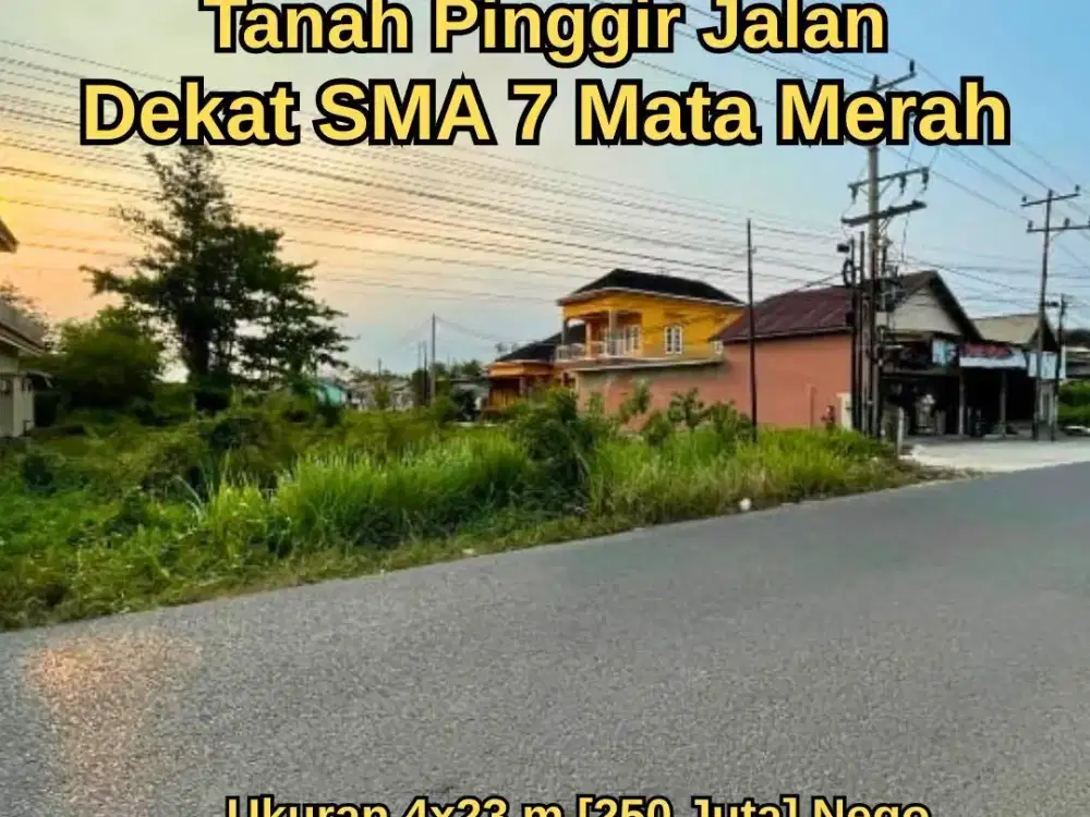 TANAH PINGGIR JALAN MATA MERAH PALEMBANG