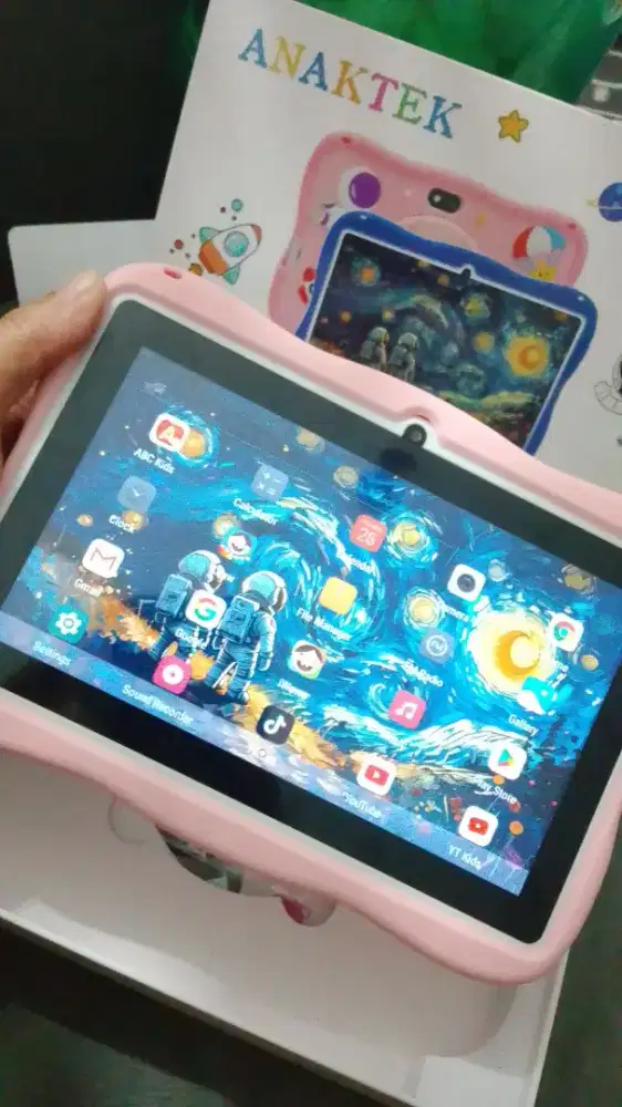 Tablet anak ada edukasi belanjar
