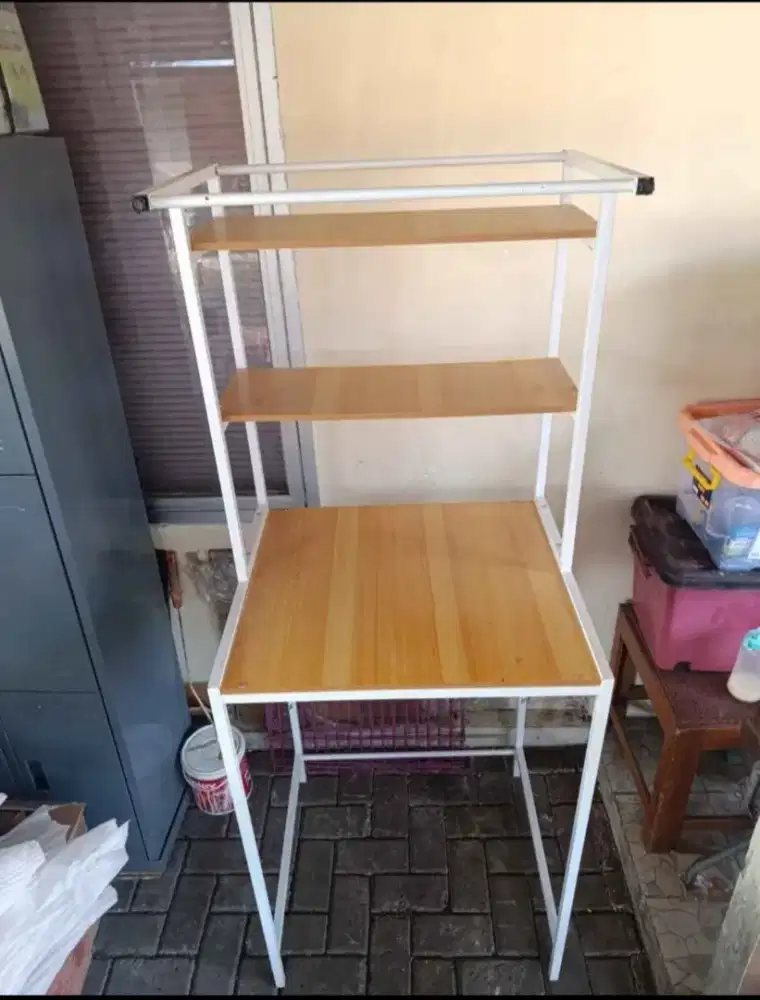 Jual Rak serbaguna, rangka besi, ambal kayu, Pondok cabe udik, Tangsel