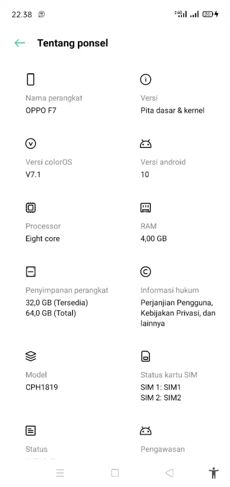 Oppo F7 4/64 hp casan
