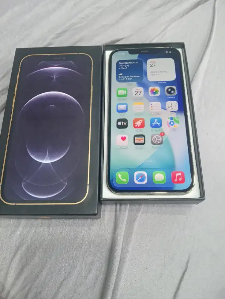 iPhone 12 promax 256GB gold ex iBox