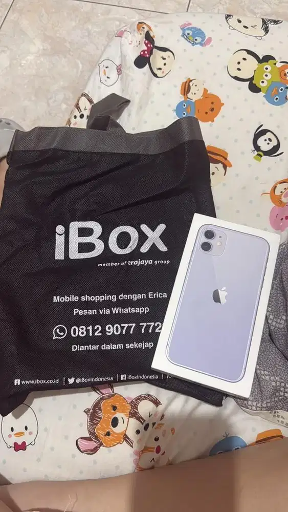 IPHONE 11 PURPLE 128GB MULUS 99%