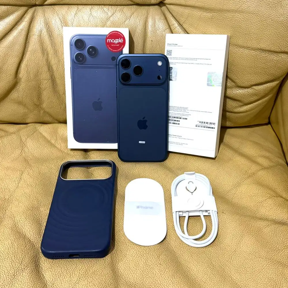 Fullset iPhone 17 Pro Max 256GB Blue Garansi iBox On Nov 2026 Original