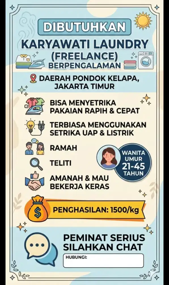 Lowongan Laundry