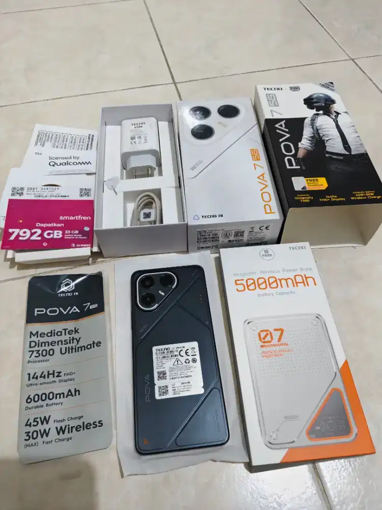 Tecno Pova 5G 8/256 fullset ori garansi