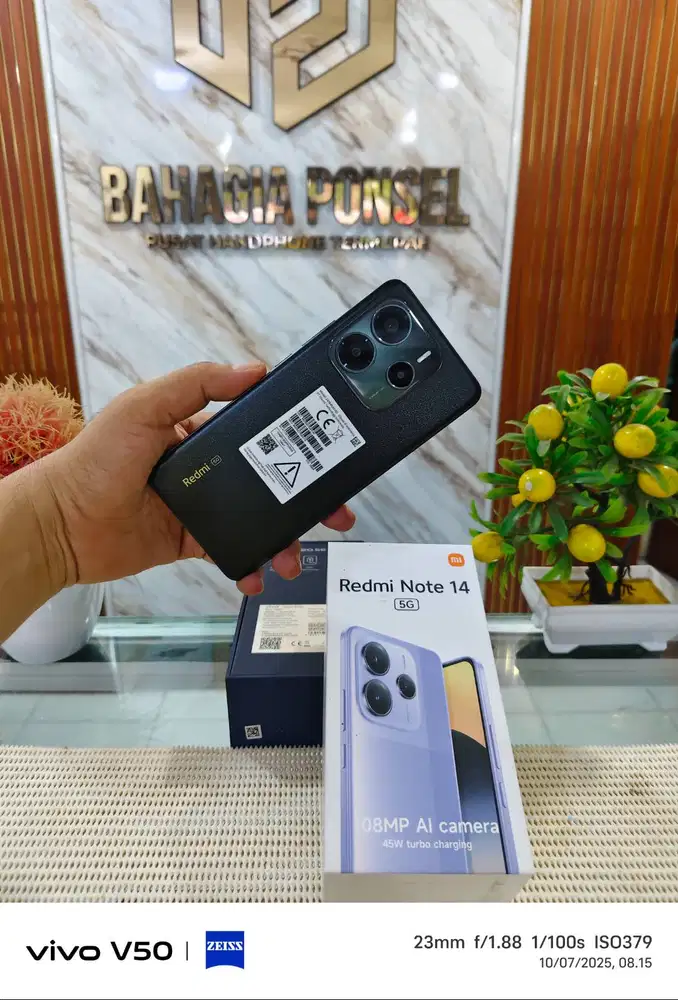 Redmi Note 14 5G Ram 8+8Gb/ 256Gb Fullset Mulus Like New Bergaransi
