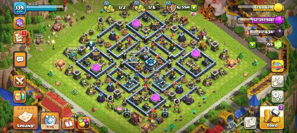Di jual cepat Akun coc TH13