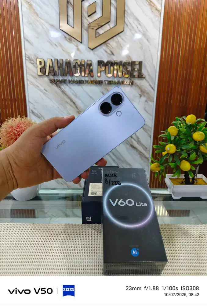 Vivo V60 Lite Ram 8+8Gb/ 256Gb Fullset Pemakaian 3 Minggu Like New