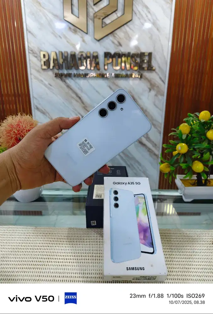 Samsung A35 5G Ram 8+8Gb/ 256Gb Fullset Mulus Original 100% Bergaransi