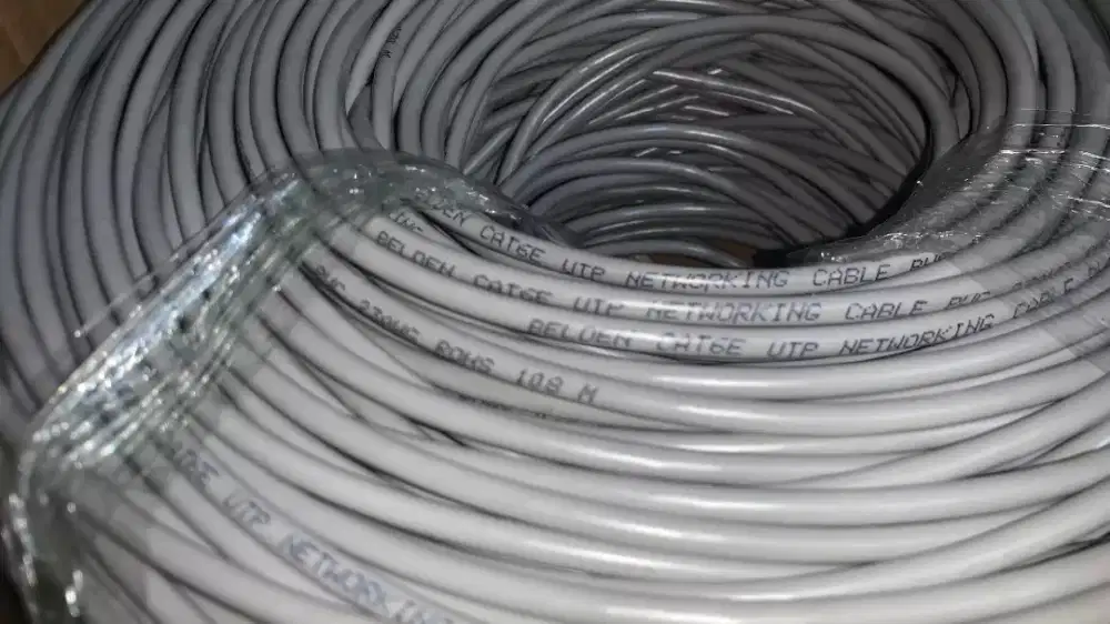 Kabel lan belden cat6e,kabel baru full 1rol
