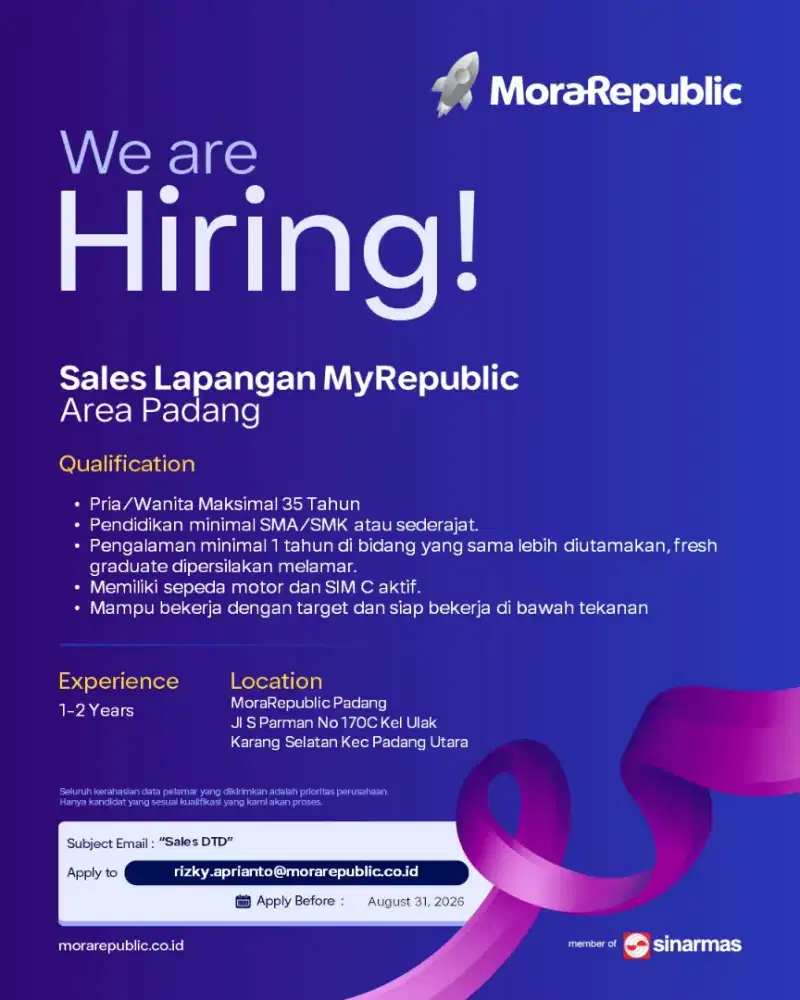 SALES LAPANGAN MYREPUBLIC