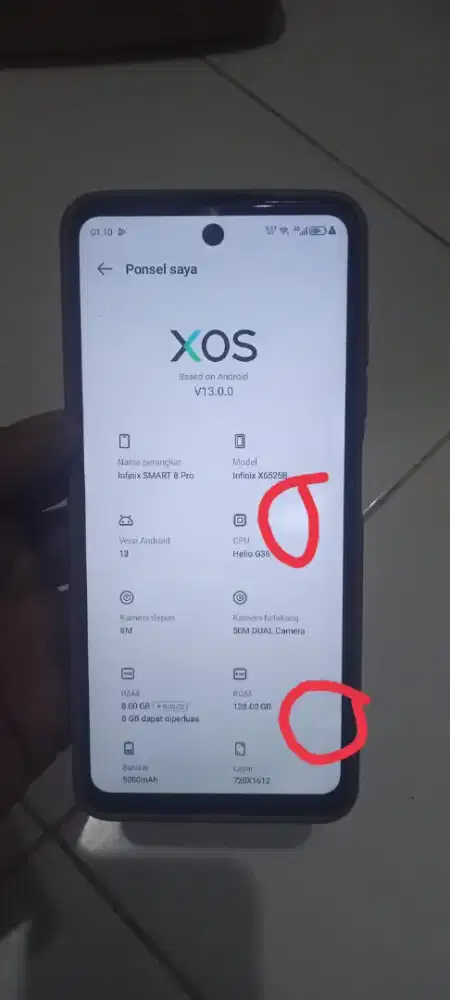 Infinix smart 8 pro 8+8/128
