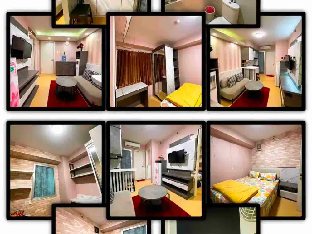 sewa apart green palace per 3bln 2br full furnished hook weatee heater kalcit