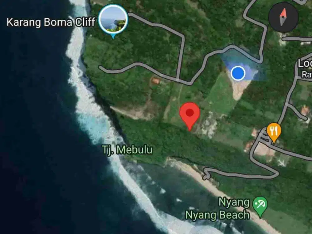 Lahan Premium Tepi Tebing pantai Nyang Nyang Bali