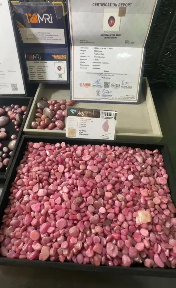 Bahan ruby %100 natural