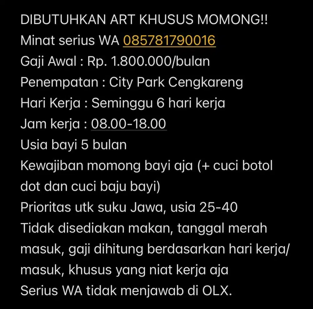 LOKER ART KHUSUS MOMONG
