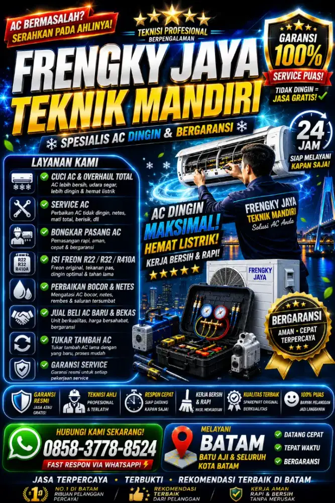 Bongkar pasang ac cuci AC service ac