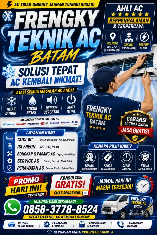 BONGKAR PASANG AC/SERVIS AC TIDAK DINGIN