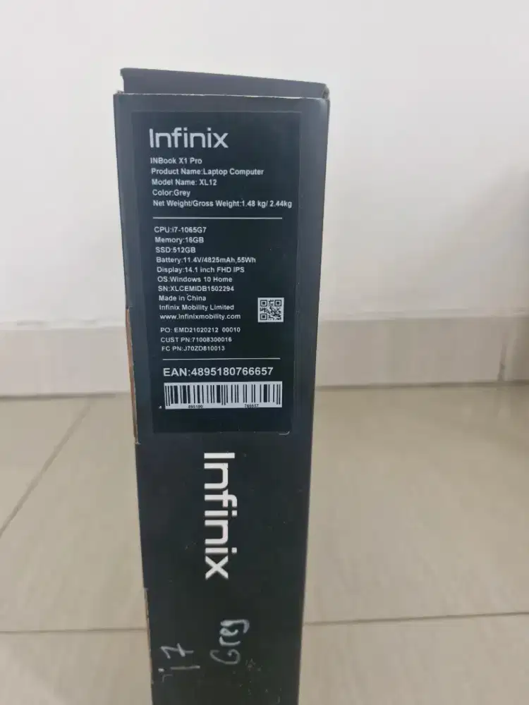 Laptop infinix inbook X1 pro