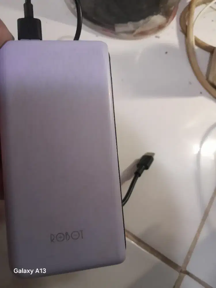 Power benk Robot original 10rbu mah batrei awet cpet buat ngecas