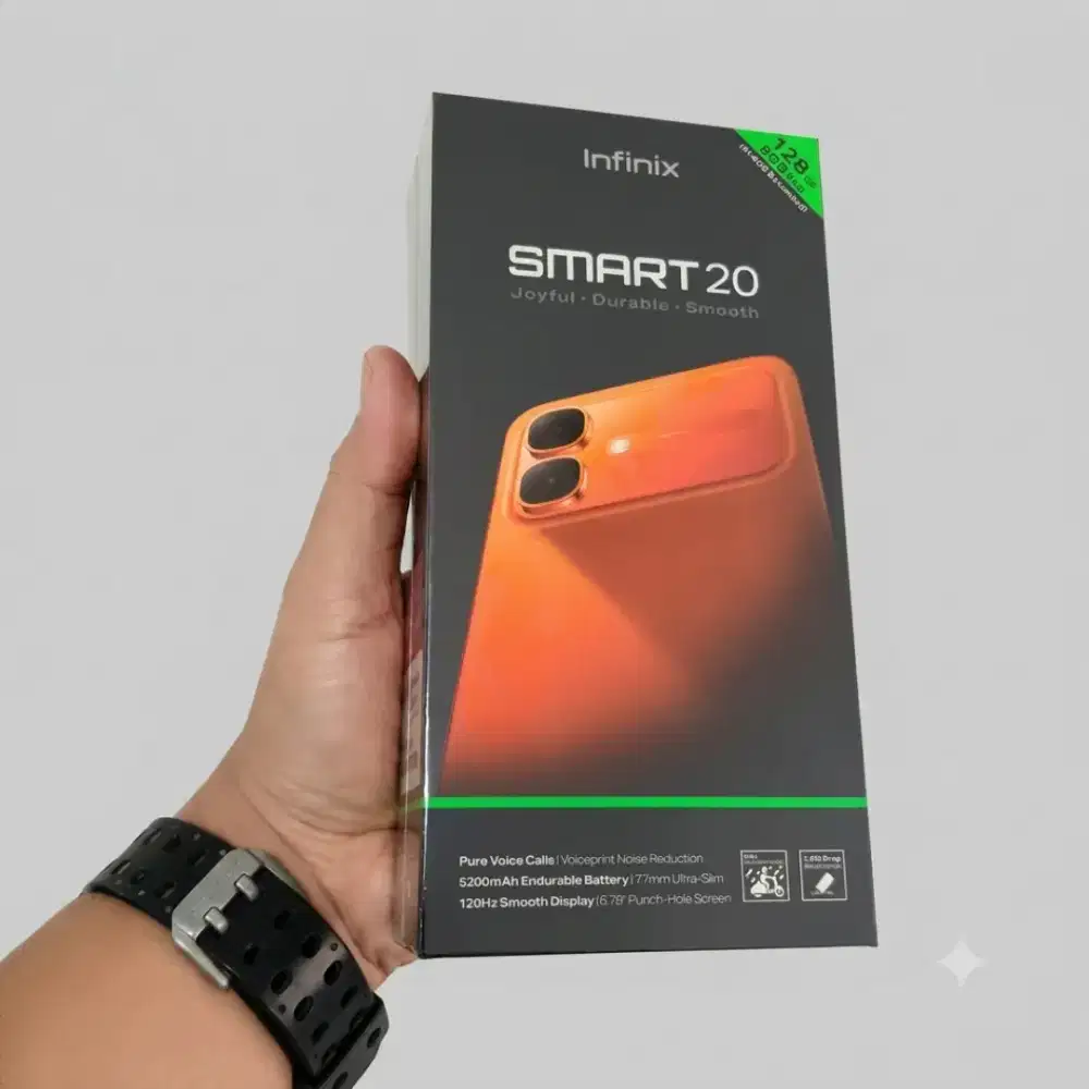 Infinix Smart 20 ram 4+4 memori 128gb new garansi resmi termurah