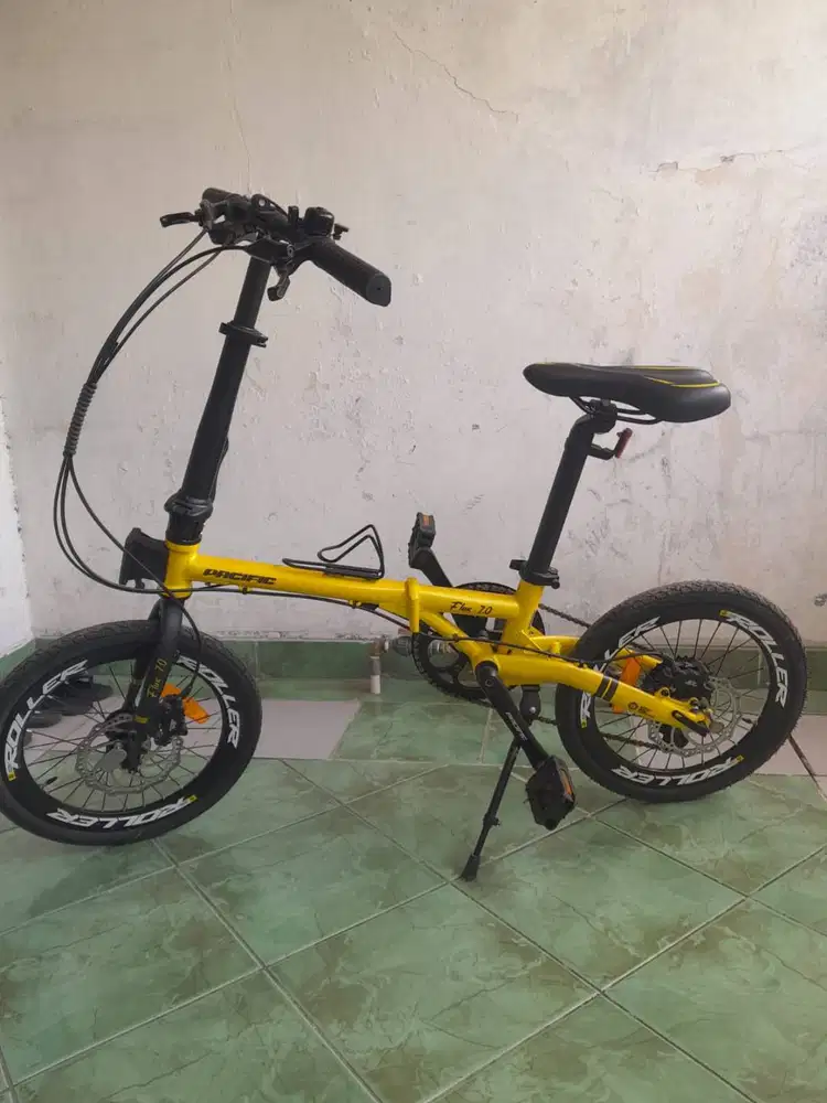 Sepeda lipat Pasific Flux 7.0 kondisi Baru Jual BU Cikarang