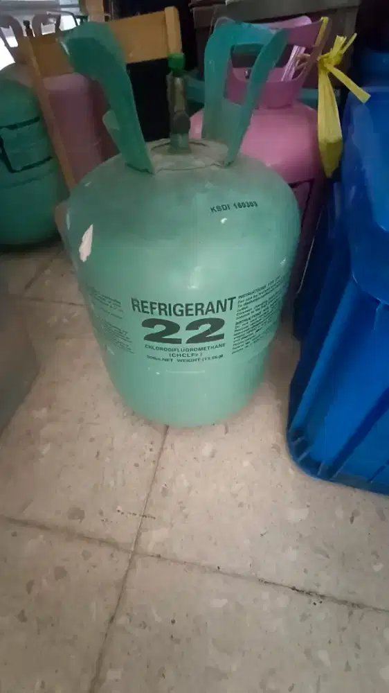 Freon AC lama R 22 isi 10 kg boleh ditimbang