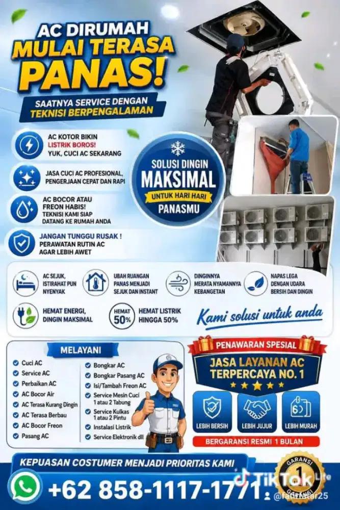 Service AC , bongkar pasang AC