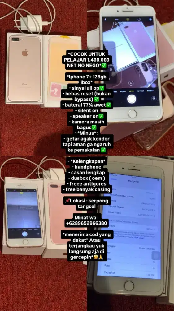 Iphone 7plus 128gb Ibox