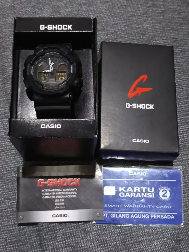 Jam Tangan Casio G-Shock GA100 Ori Second Mulus Murah