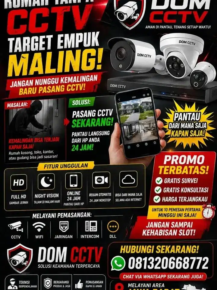 Jasa pemasangan wireless dan cctv