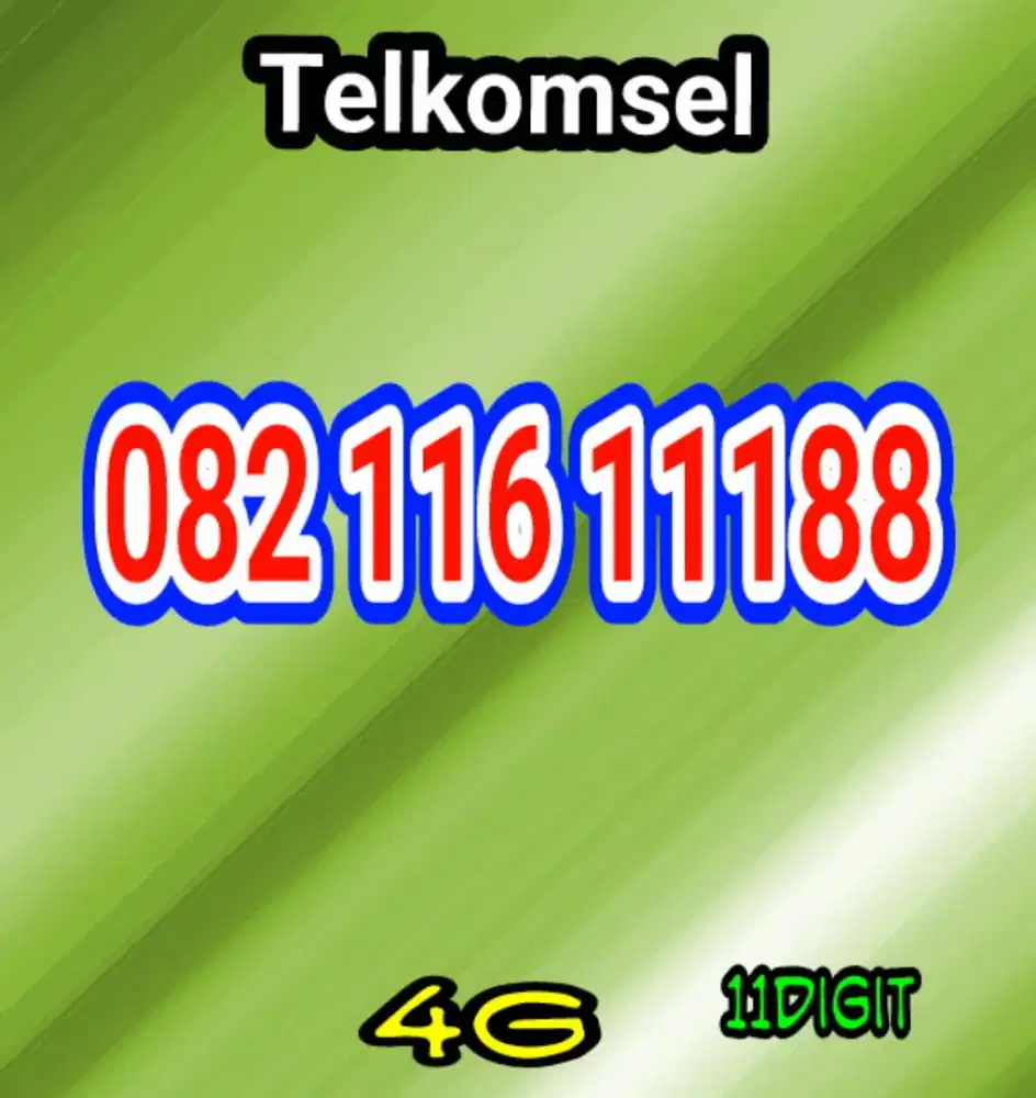 Perdana cantik Telkomsel 11digit 88
