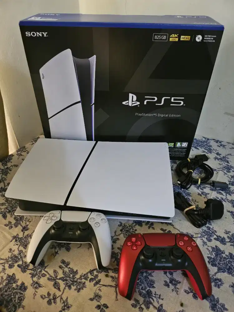 PS5 Slim Digital 825GB Fullset + 2 Stick Original Sony